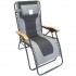 Zero Gravity Padded Sun Lounger Grey