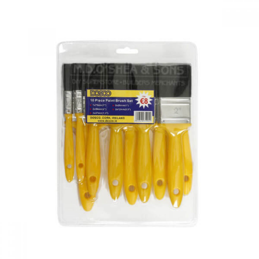 Dosco 10 Piece Paintbrush Pack | 71094
