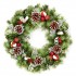 45cm Red White Plastic Wreath | DF149059