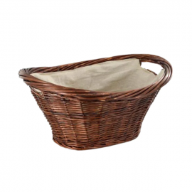 De Vielle Natural Wicker Oval Basket | ALLFIR1027