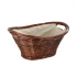 De Vielle Natural Wicker Oval Basket | ALLFIR1027