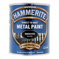 Hammerite Metal Paint Smooth Black 750ml