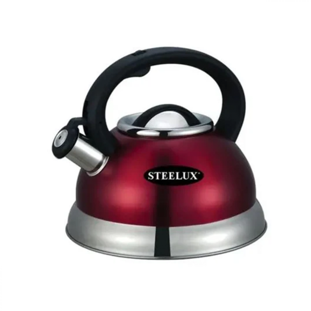 Steelux Whistling Kettle Red | ST/9800R