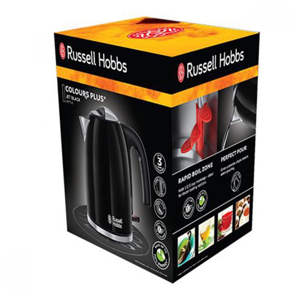 Russell Hobbs Colours Plus Kettle Black | 20413