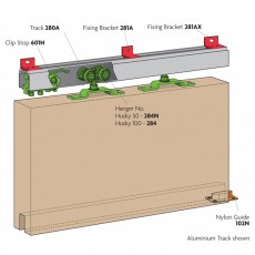 Henderson Husky 100 Sliding Door Track | 2.4m
