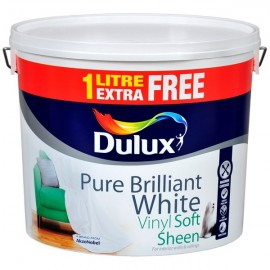 Dulux Vinyl Soft Sheen | Brilliant White | 11L