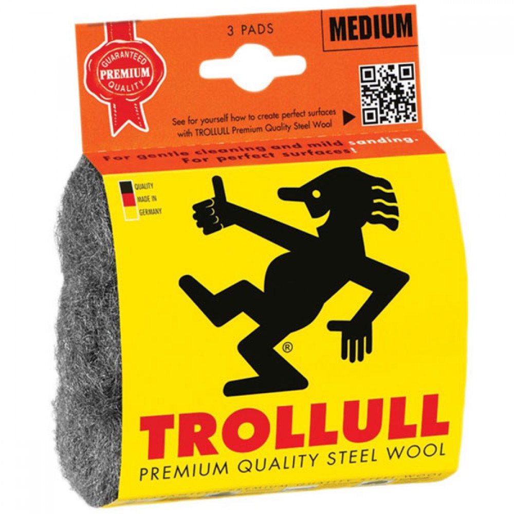 Trollull Steel Wool Diy 3 Roll Pack | Medium | Trl770854