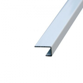 Flair Widepanel 10mm End U Trim Silver