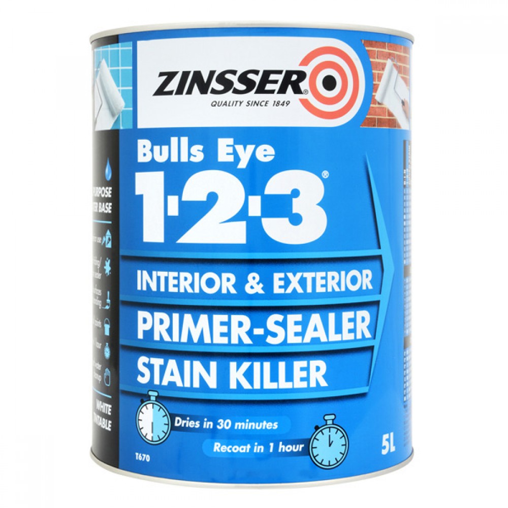 Zinsser Bulls Eye 1-2-3 Primer Sealer 5l
