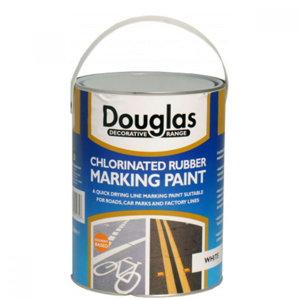 Douglas Chlorinated Rubber Marking Paint White 5l | Dpzm5000w