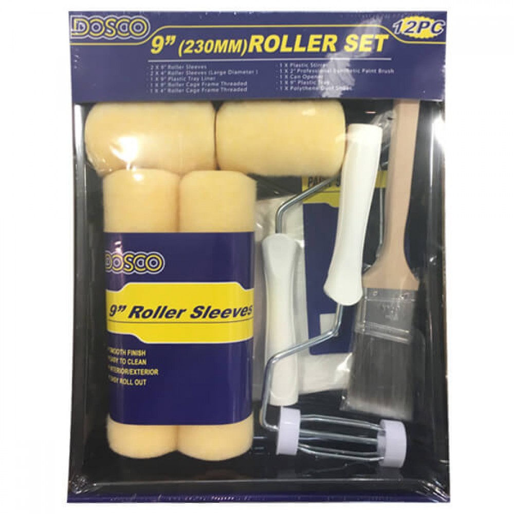 Dosco 12 Piece Roller Set | 9" | 71105