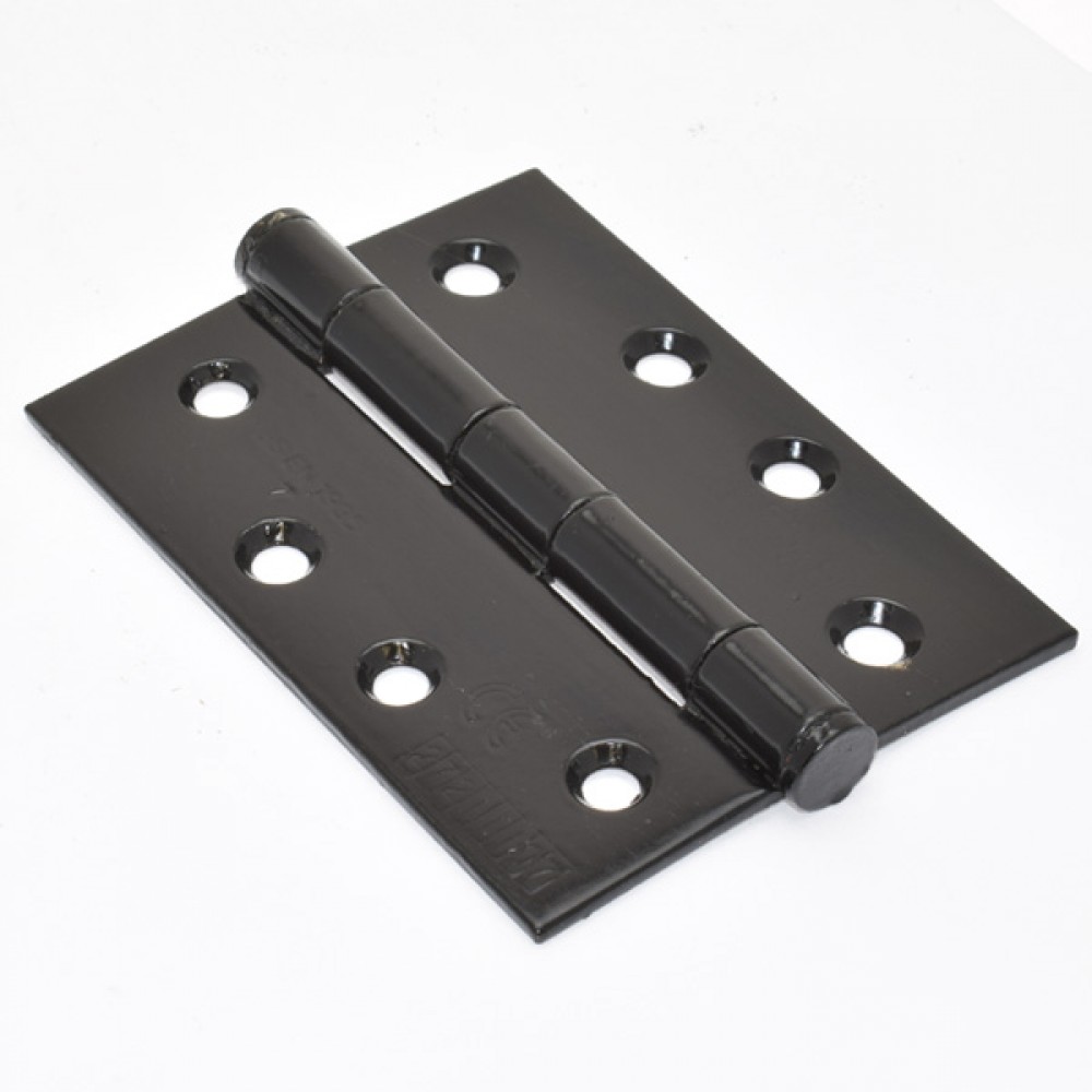 Grade 7 Plain Bearing Hinge Black 100mm X 76mm (3 Pack)