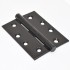 Grade 7 Plain Bearing Hinge Black 100mm X 76mm (3 Pack)