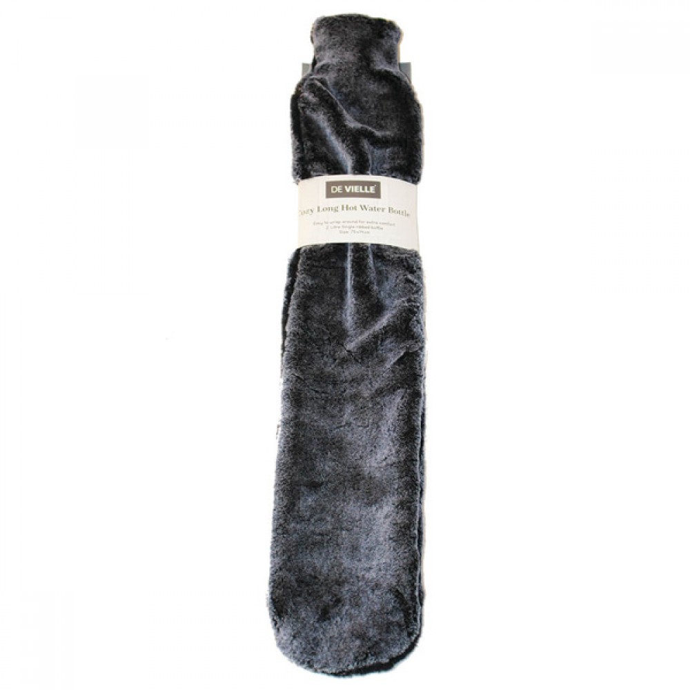 De Vielle Covered Long Hot Water Bottle | Colour Options