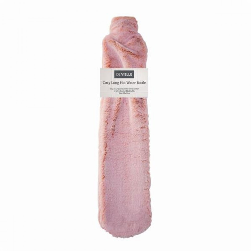 De Vielle Covered Long Hot Water Bottle | Colour Options