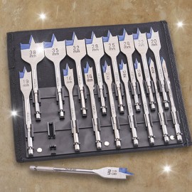 Irwin 17 Piece Blue Groove Flat Bit Set | XMS23FBIT17