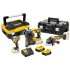 Dewalt 18v Triple Kit SDS Hammer Drill, Impact Driver & Grinder| DCK305P2T
