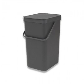 Brabantia Sort & Go Waste Bin 16 Litre | Grey |109966