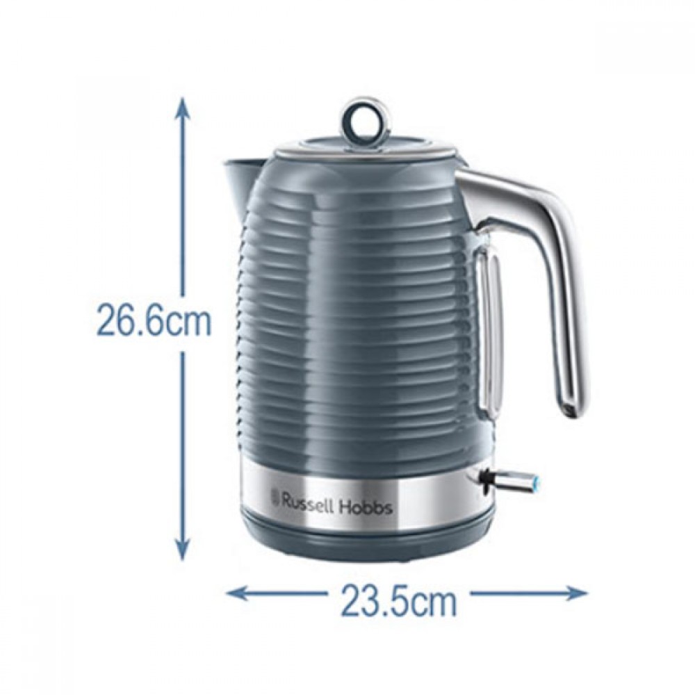 Russell Hobbs Inspire Grey Kettle | 24363