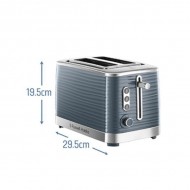 Russell Hobbs Inspire 2 Slice Toaster Grey | 24373