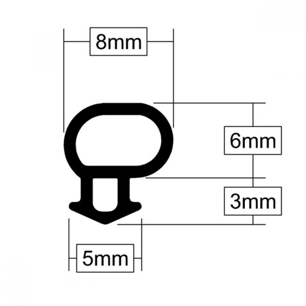 Universal Pvcu Seal | Black