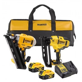 Dewalt 18v Xr Nailer Twin Kit | 2 X 5ah | Dck264p2
