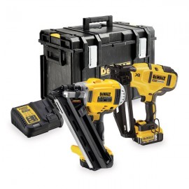 Dewalt 18v Xr Nailer Twin Kit | 2 X 5ah | Dck264p2