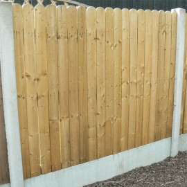 Sheerans 6ft x 6ft Closed Fence Panel | Round Top