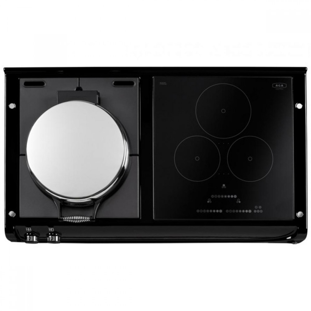 Aga Er3 Series 110 Electric Cooker | Induction Hob | Slate & Steel