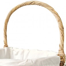 Castle Living Wheeled Rattan Log Basket