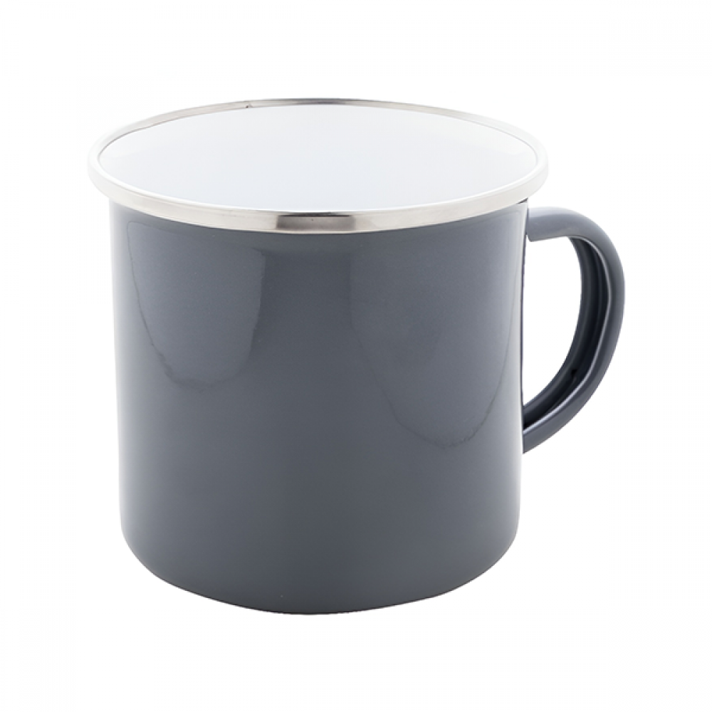 Grey Enamel 8cm Mug