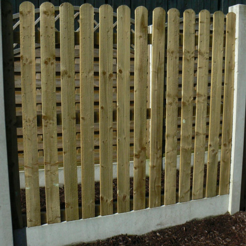 Round Top Open Fence Panel | Size Options