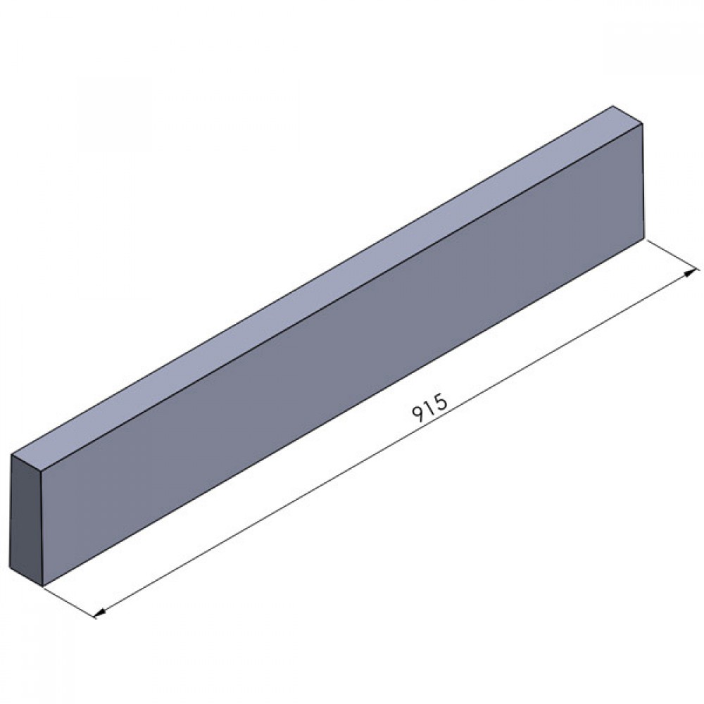 6" X 2" Flat Top Concrete Garden Edging | Per Yard