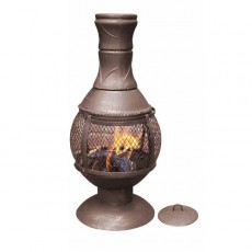 Opera Medium Cast Iron Chimenea With Mesh Centre