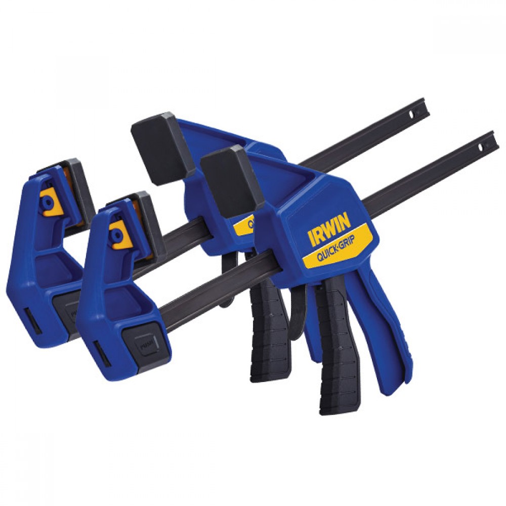  Irwin Quick Grip Quick Change 300mm 12 Inch Clamp Twin Pack | Q/G5122QC
