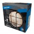 Powermaster 100w Round Bulk Head Black|IP44|Caged