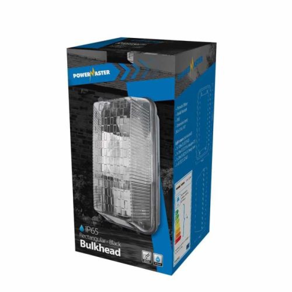 Powermaster 100w Polycarb Base Bulhkead|IP65|Rectangular
