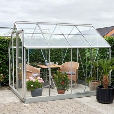 Popular Greenhouse | 8' x 6' | Galvanised | Horticulture Glass