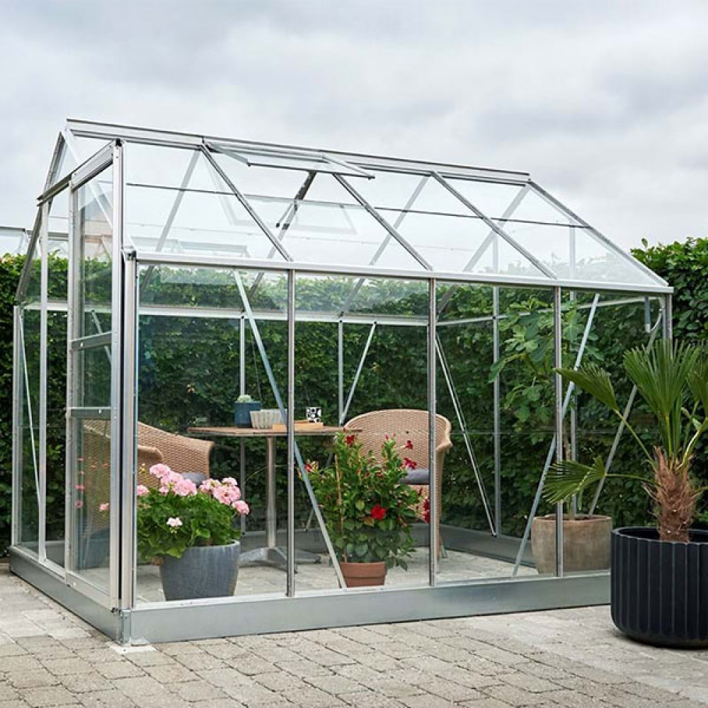 Popular Greenhouse | 8' x 6' | Galvanised | Horticulture Glass