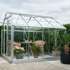 Popular Greenhouse | 8' x 6' | Galvanised | Horticulture Glass