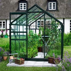 Popular Greenhouse | 8' x 6' | Green | Horticulture Glass