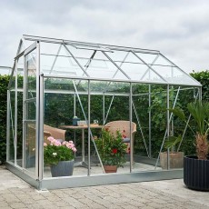 Popular Greenhouse | 8' x 6' | Galvanised | Toughened Glass