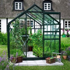 Popular Greenhouse | 8' x 6' | Green | Toughened Glass
