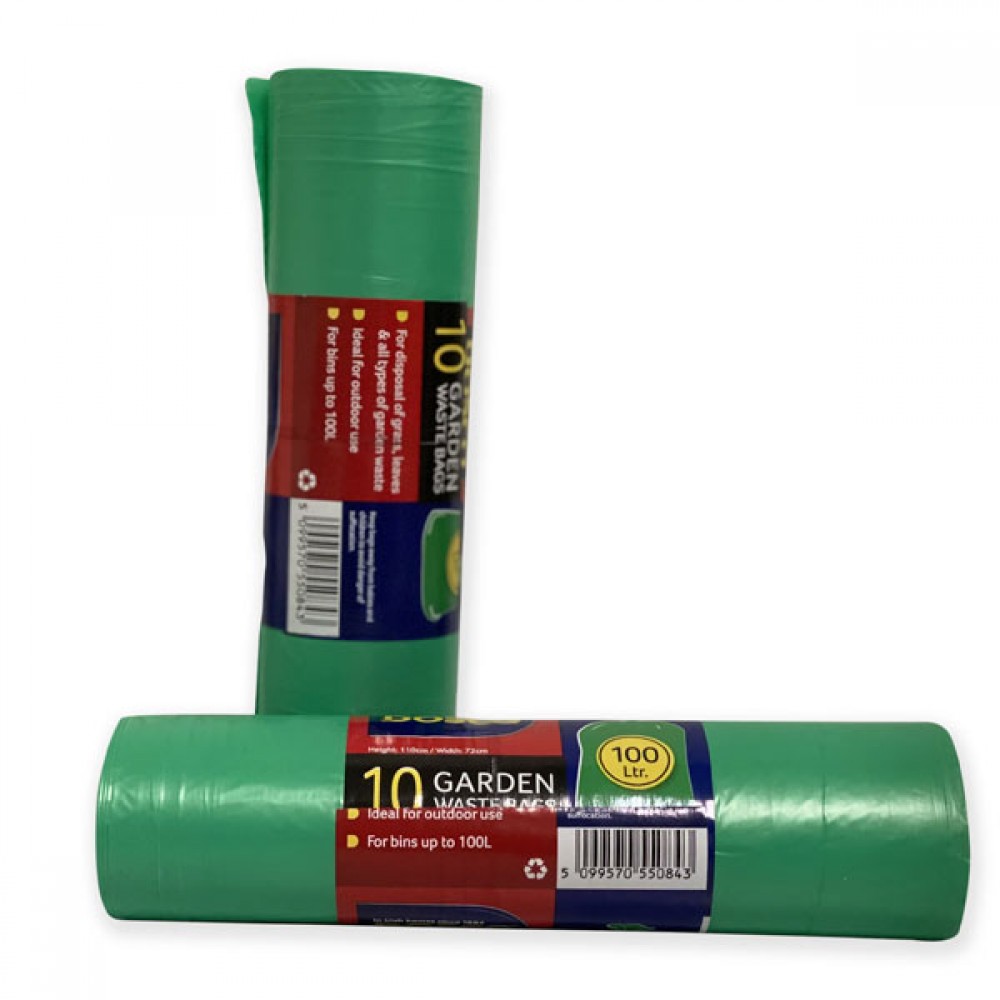 Dosco 100 Litre Green Garden Bags (10) | 55084