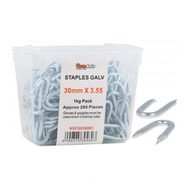 Staples Galv 20mm X 2.0 X 1kg