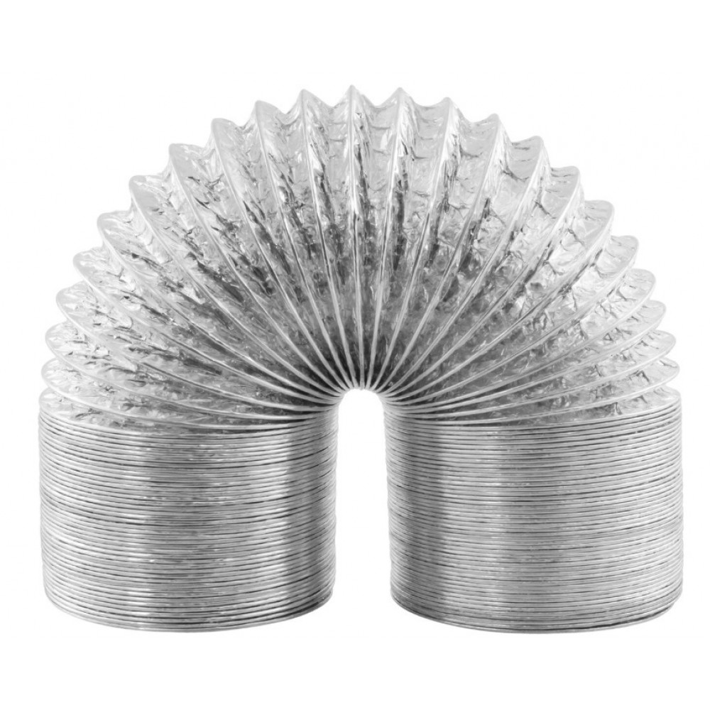 Tiger  Aluminium Flexi Hose w/Clip |1.5m |125mm