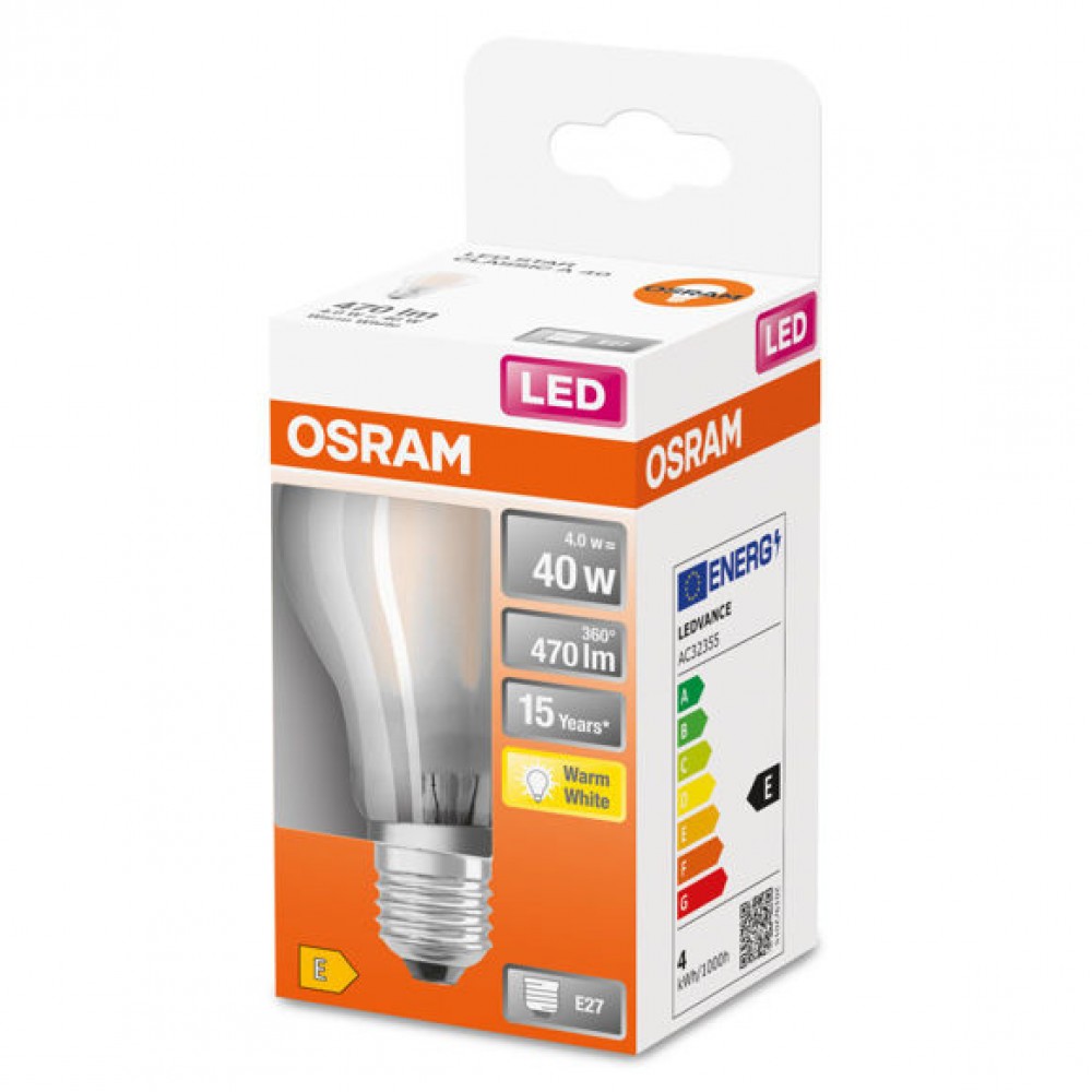 Osram 4w (40w) E27 LED|GLS|FRS|FIL|470L