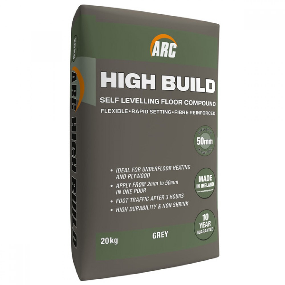 Arc High Build Floor Levelling Compound | 20KG | Grey