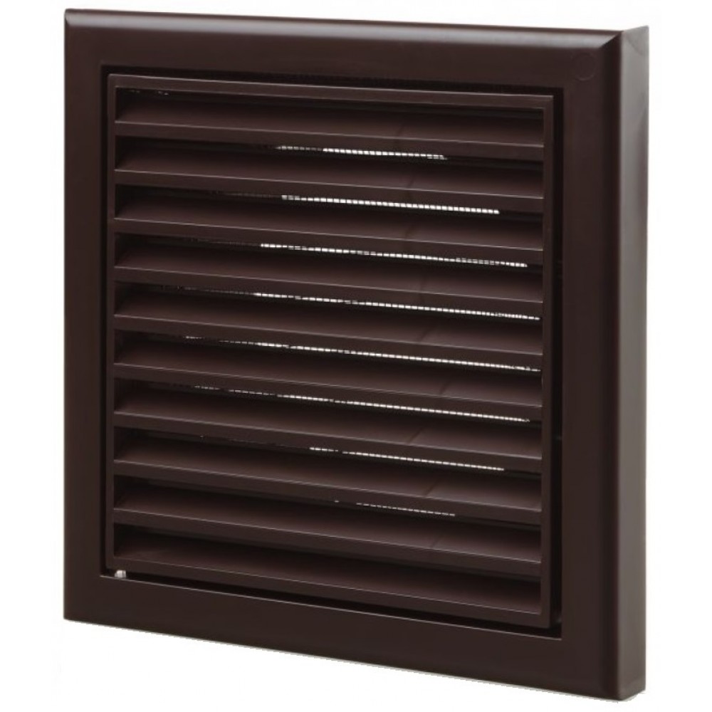 Tiger Wall Vent  Fixed Louvre |100mm|Brown
