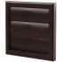 Tiger Brown Louvre Wall Vent|Flapped 